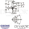 Grohe Eurosmart Cosmopolitan Single-Lever Sink Mixer Tap Dimensions